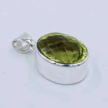 Natural Lemon Quartz 925 Silver Pendant