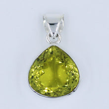 Lemon Quartz Silver Pendant