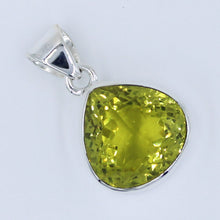 Lemon Quartz Silver Pendant
