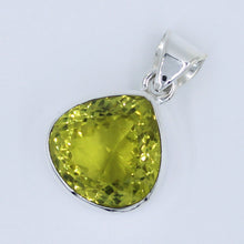 Lemon Quartz Silver Pendant