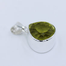 Lemon Quartz Silver Pendant