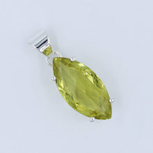Marquise Lemon Quartz 925 Silver Jewelry Pendant