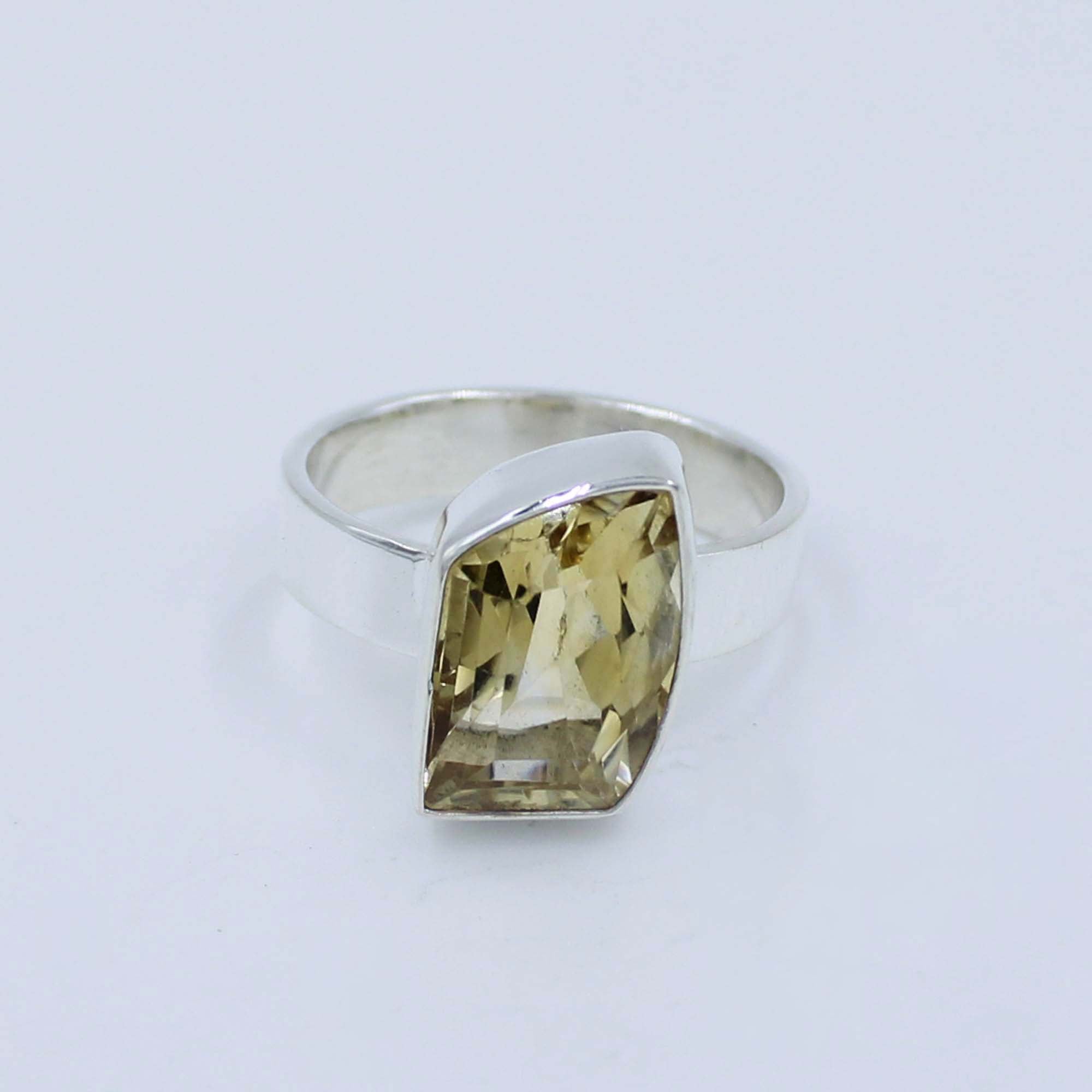 Citrine Birthstone Sterling Silver Ring