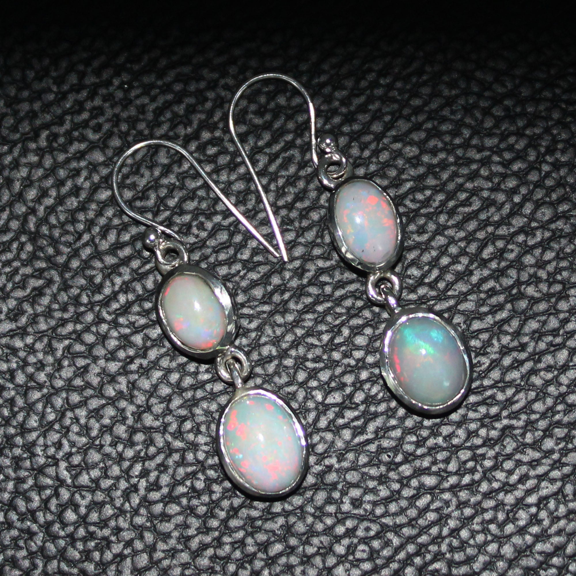 Natural Ethiopian Opal 925 Sterling Silver Earring