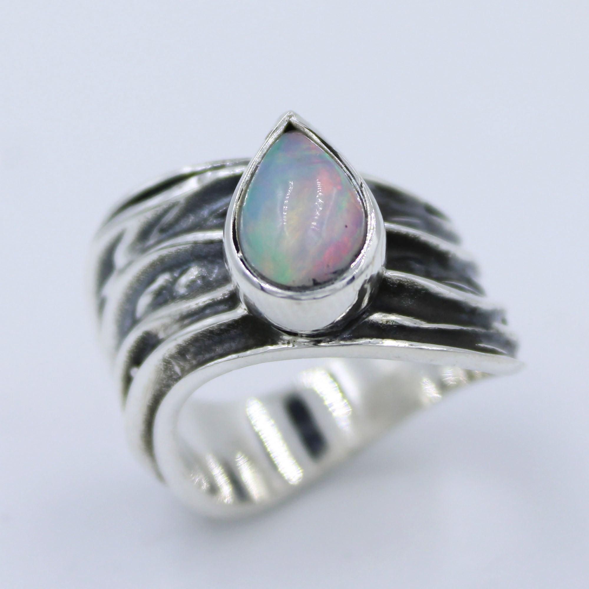 Ethiopian Opal 925 Silver Ring