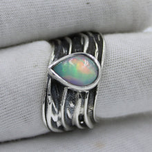 Ethiopian Opal 925 Silver Ring