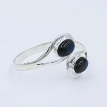 Natural Labradorite 925 Sterling Silver Bangle