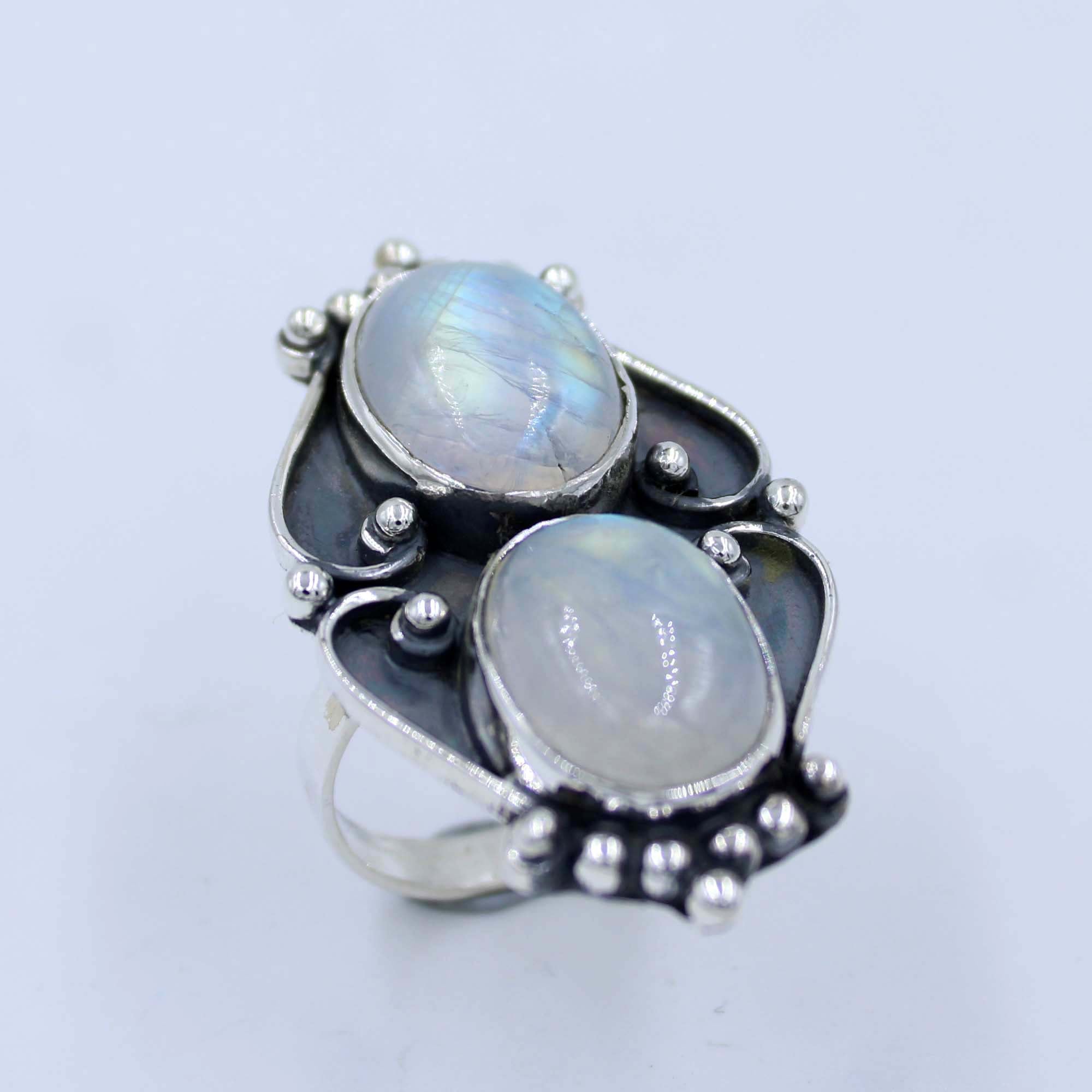 AAA Moonstone Sterling Silver Ring