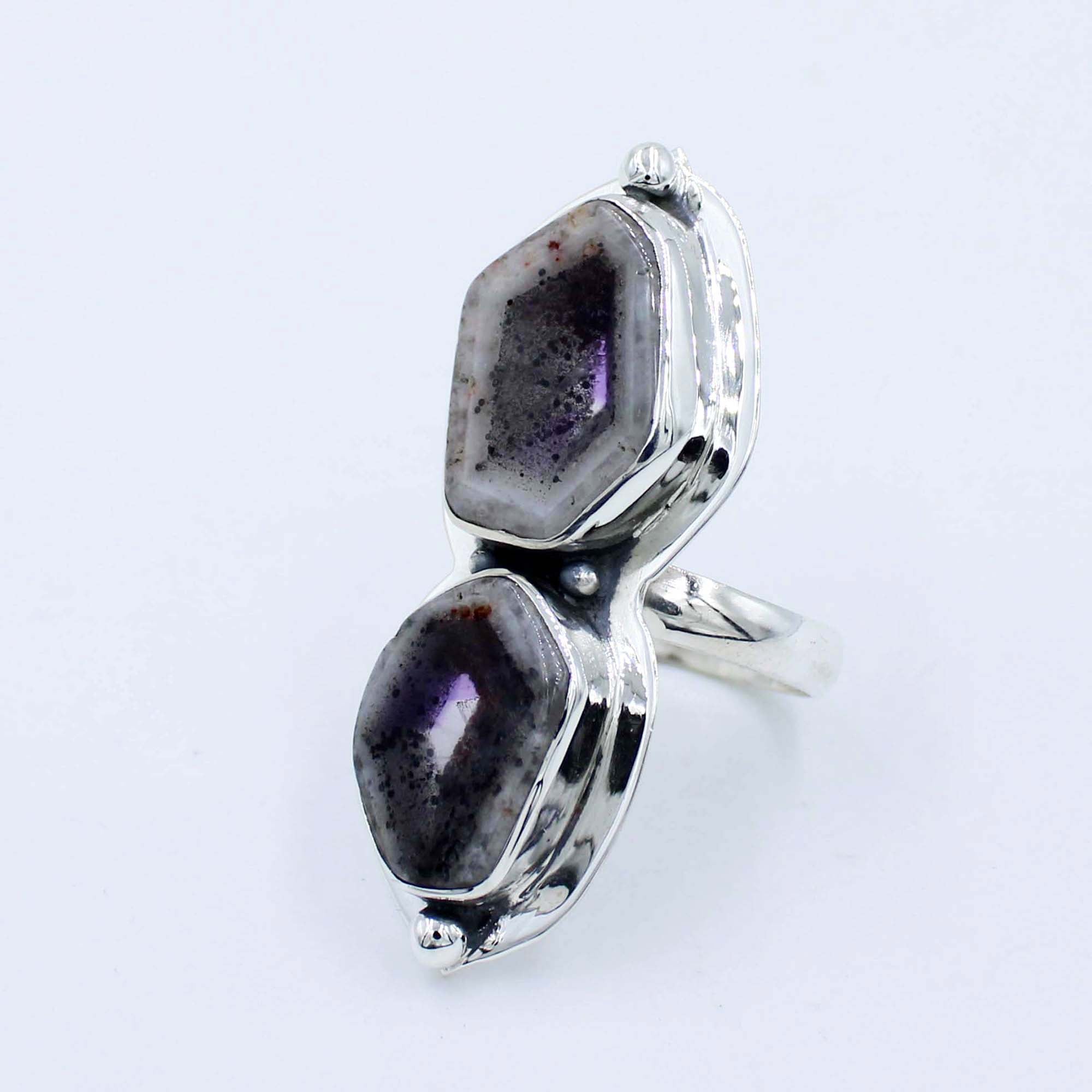 925 Sterling Silver Star Amethyst Ring