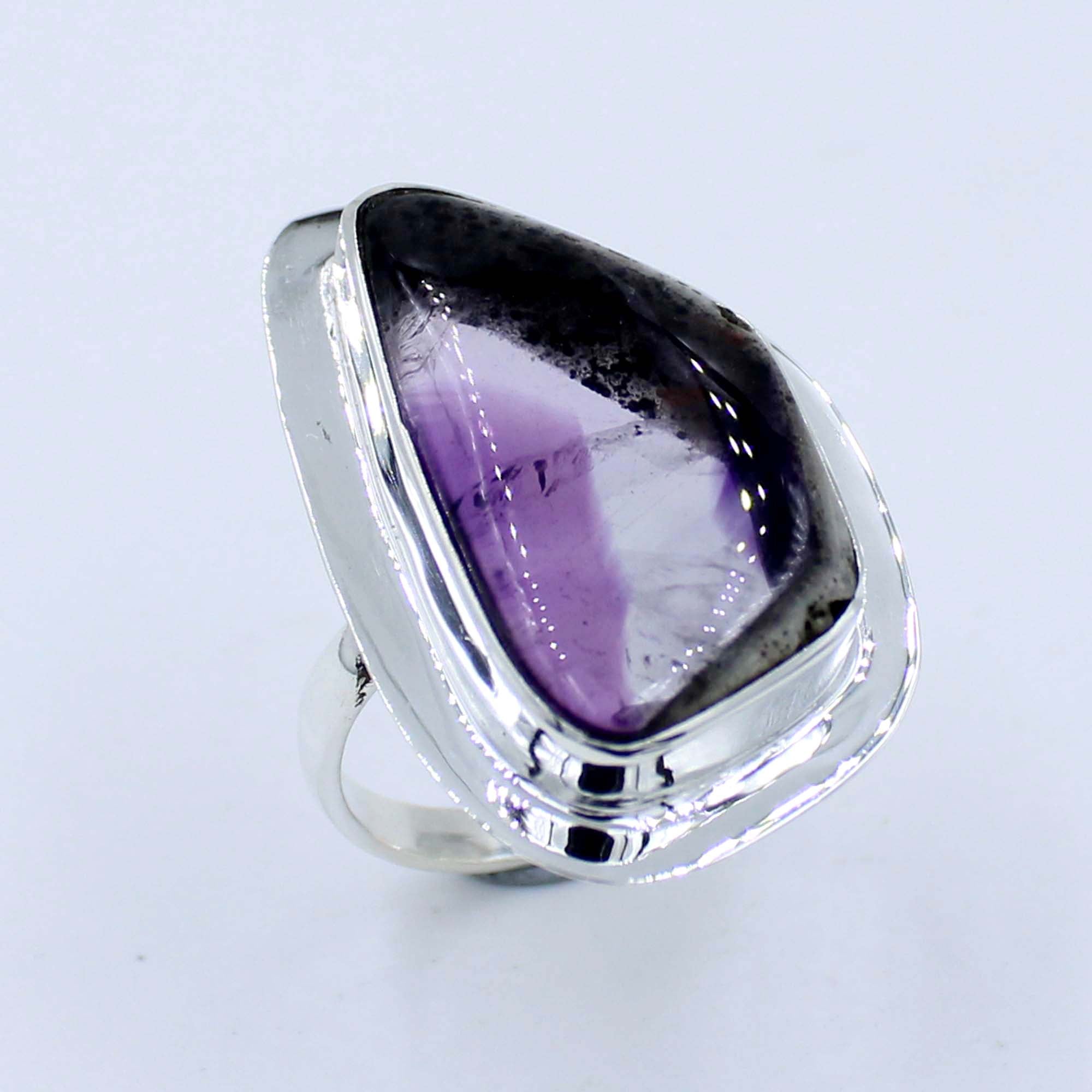 Star Amethyst Sterling Silver Ring