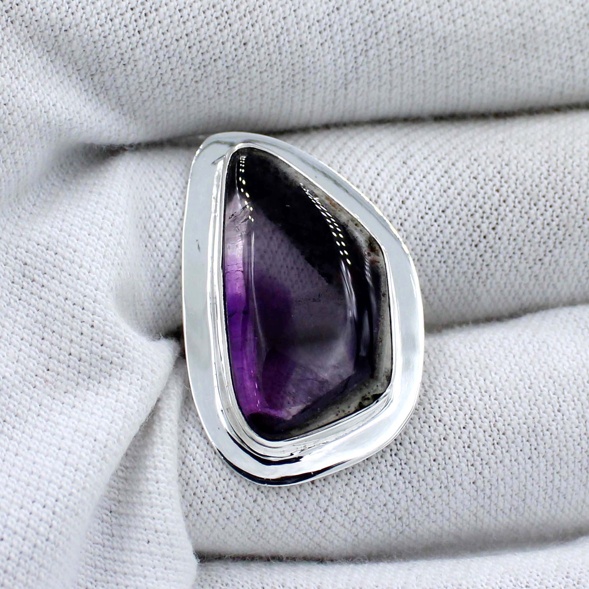 Star Amethyst Sterling Silver Ring