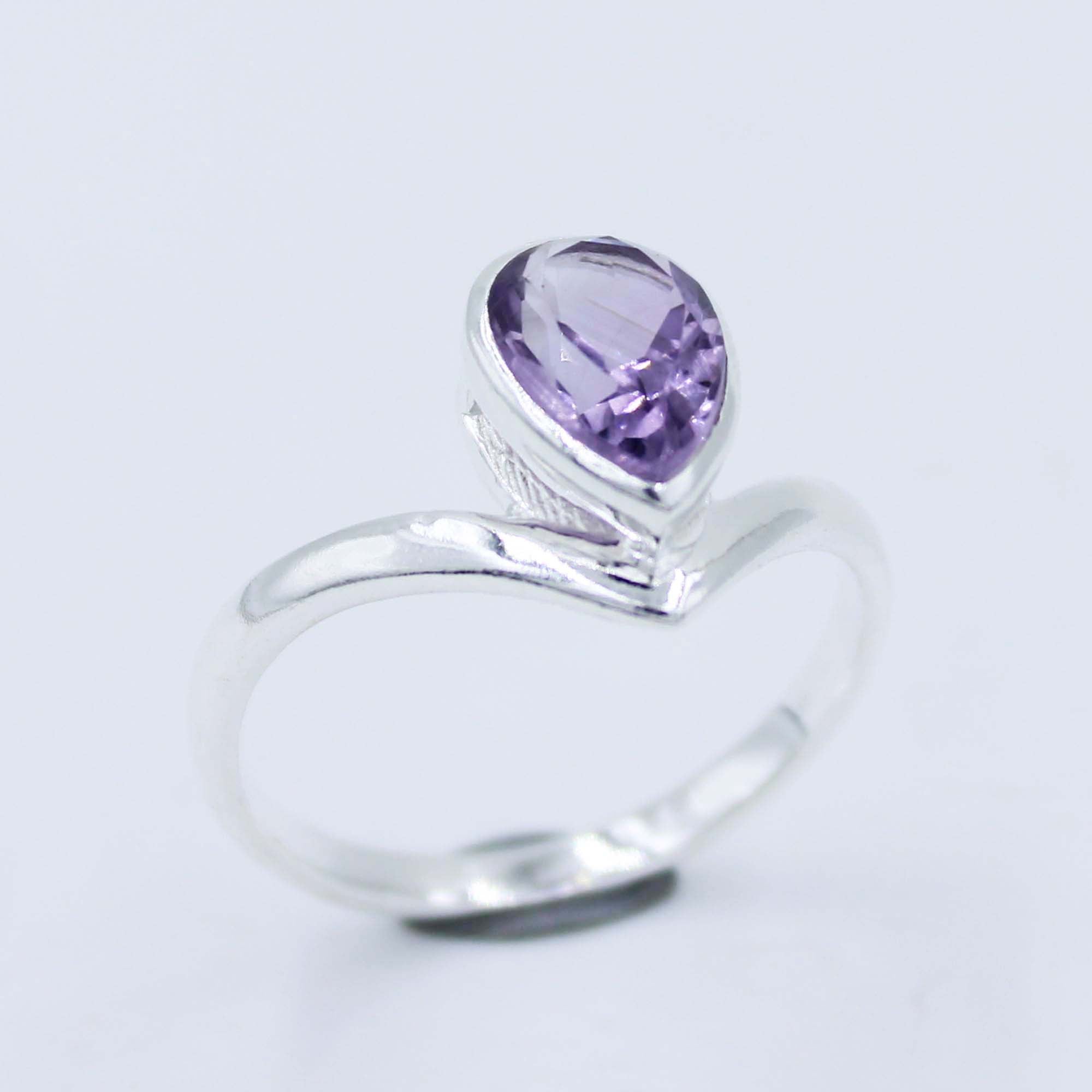 Purple Amethyst 925 Sterling Silver Ring