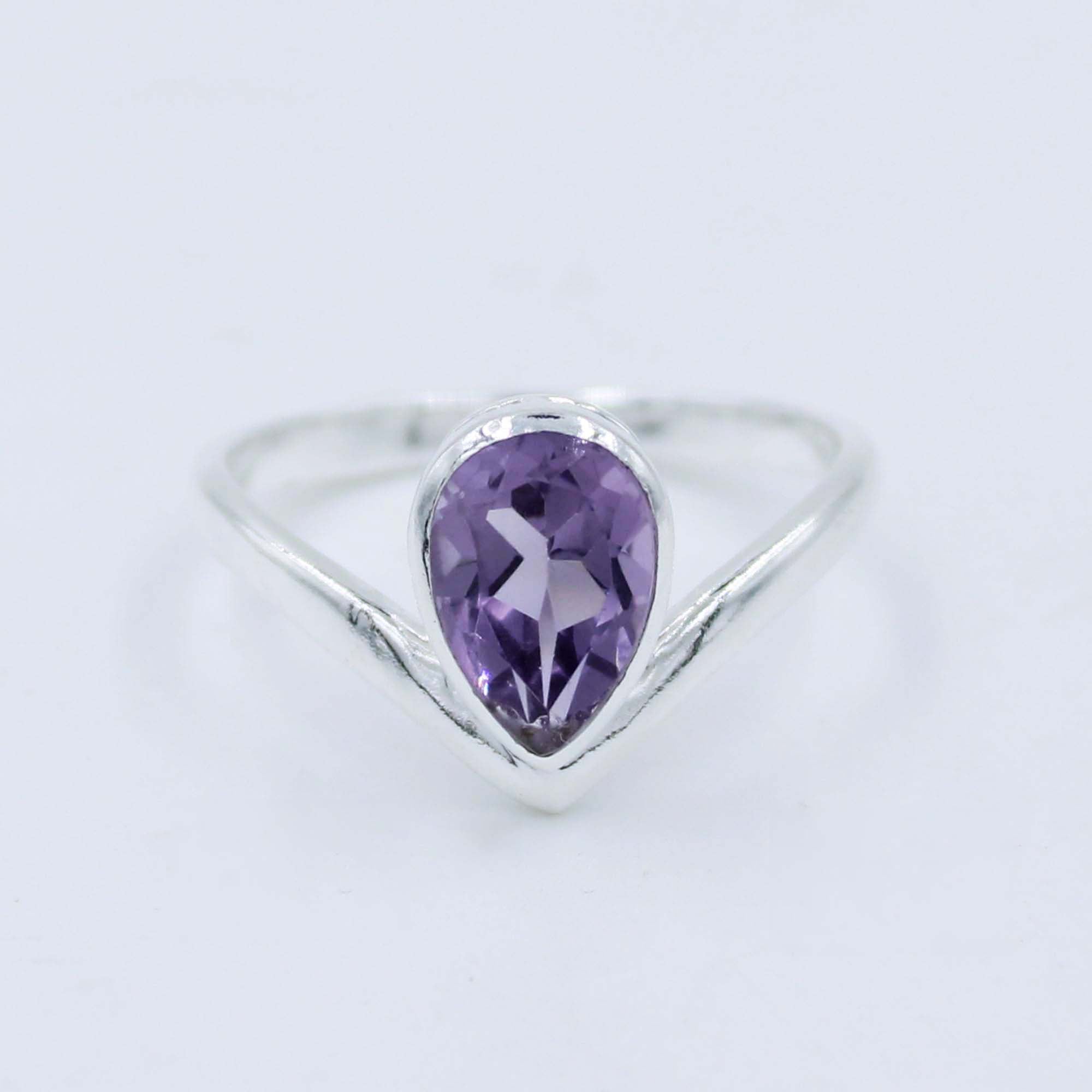 Purple Amethyst 925 Sterling Silver Ring