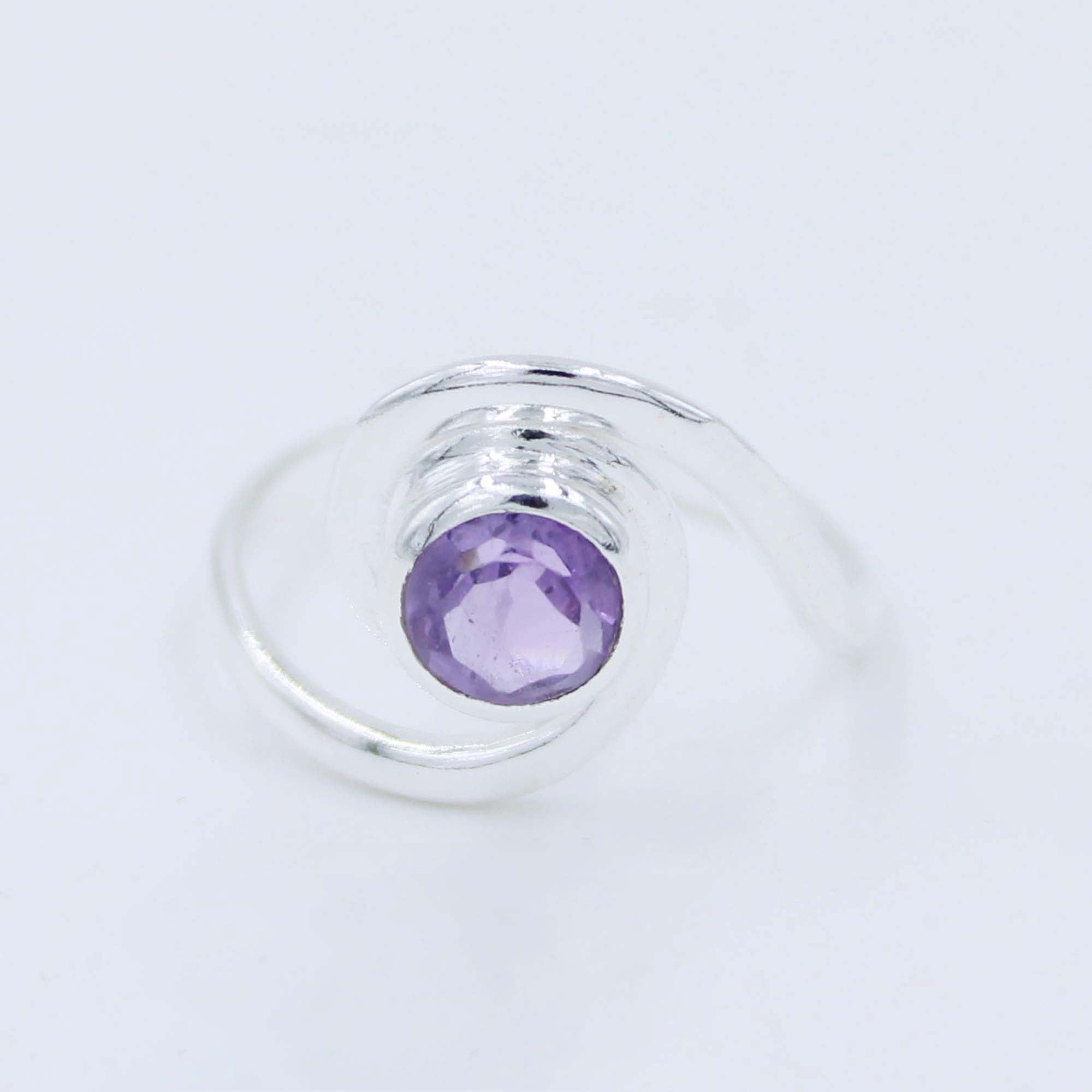 Purple Amethyst 925 Silver Jewelry Ring