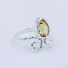 Citrine Quartz 925 Silver Women's Ring
