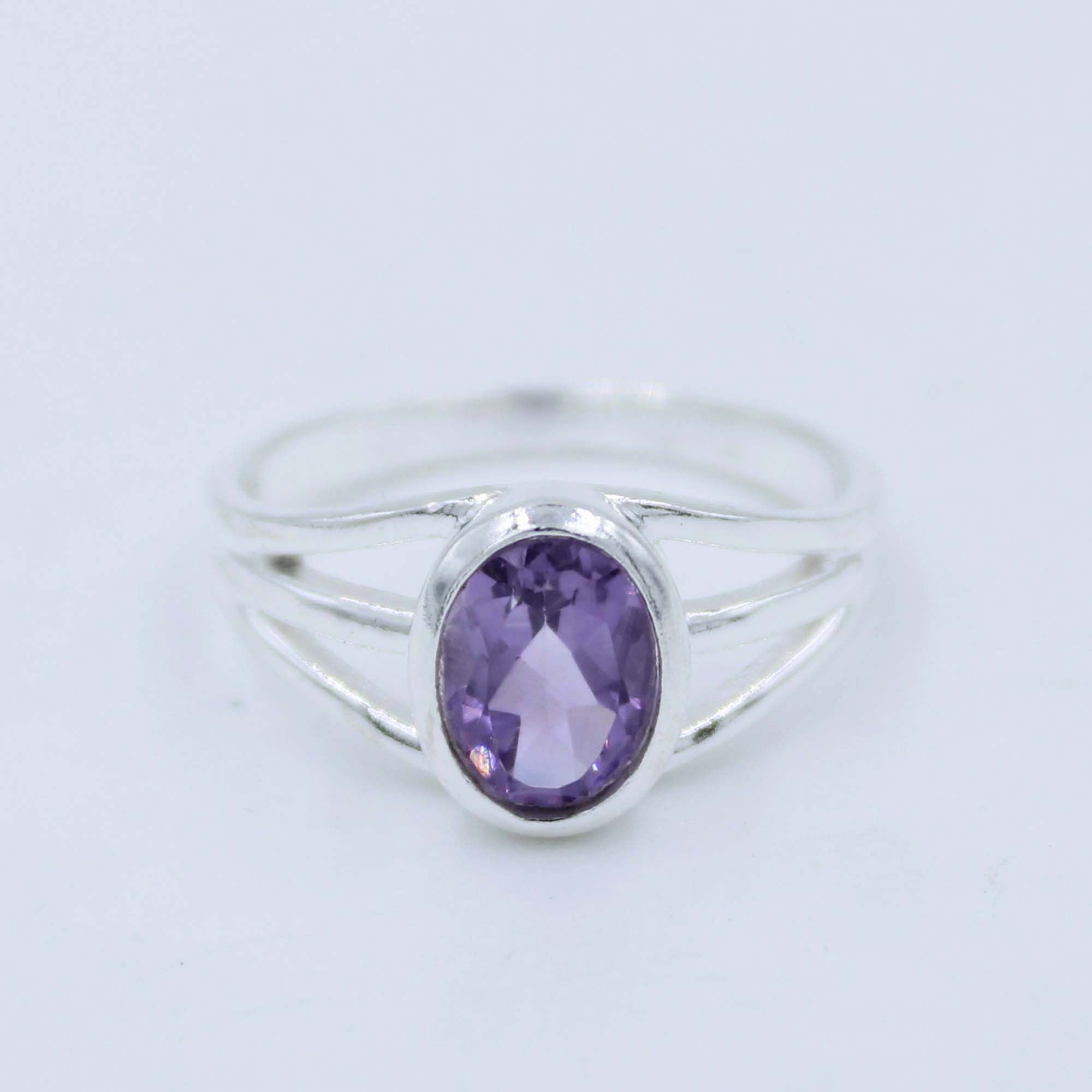 Natural Amethyst 925 Sterling Silver Handmade Ring