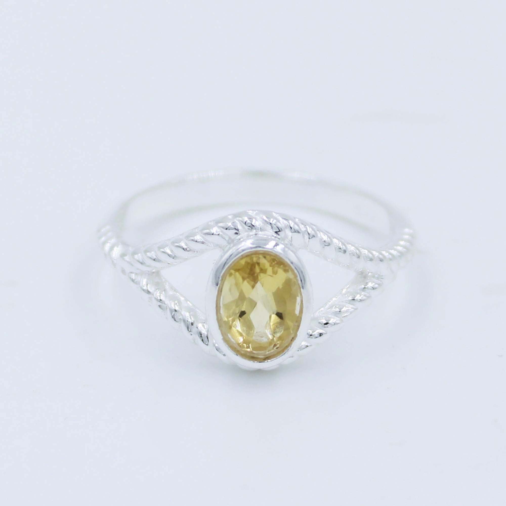 Top Quality Citrine 925 Sterling Silver ring